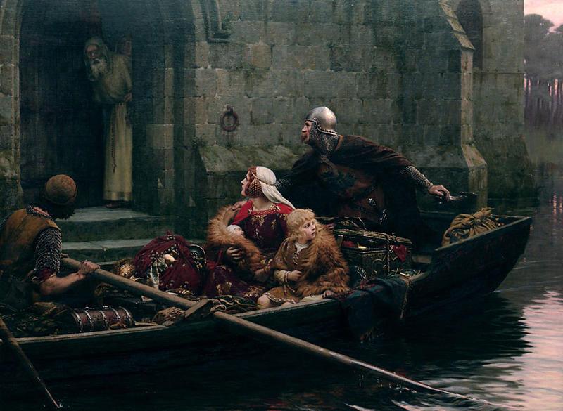 Edmund Blair Leighton In time of Peril Sweden oil painting art